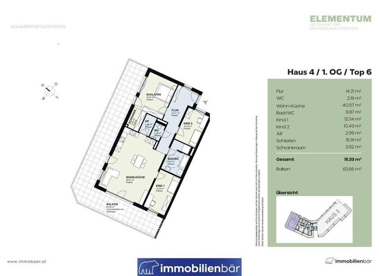 Wohnung zum Kauf - Erstbezug 663.000 € 4 Zimmer 111,3 m² 1. Geschoss Marchtrenk 4614