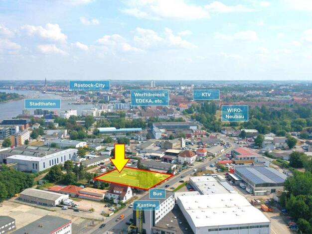Gewerbegrundstück zur Miete 215 € 430 m² Grundstück Carl-Hopp-Straße 7 Kröpeliner Tor-Vorstadt Rostock 18069