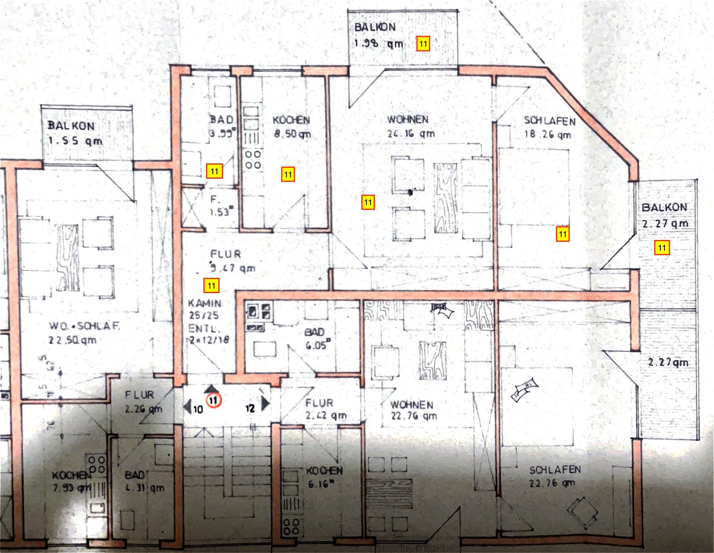 Wohnung zum Kauf provisionsfrei 199.000 € 2 Zimmer 68 m²<br/>Wohnfläche 1.<br/>Geschoss ab sofort<br/>Verfügbarkeit Kaefertal - Mitte Mannheim 68309