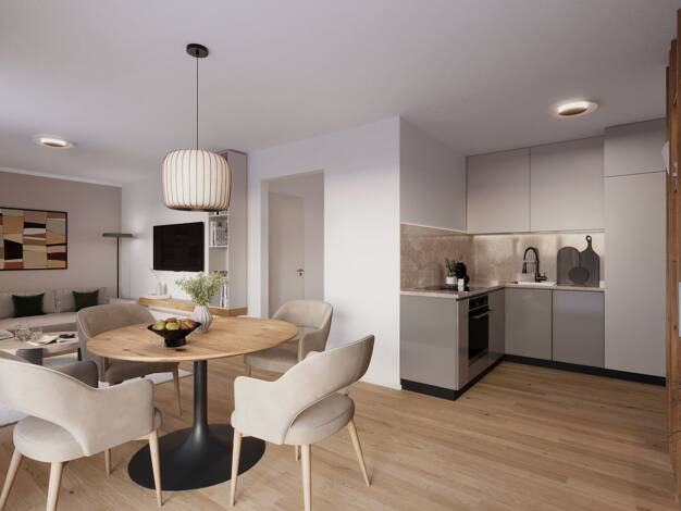 Wohnung zum Kauf - Neubau 446.000 € 2 Zimmer 56,5 m² EG Bad Aibling Bad Aibling 83043