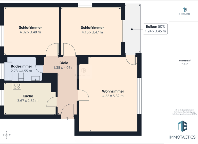Wohnung zum Kauf 149.000 € 3 Zimmer 72 m² EG Bad Kreuznach 55543