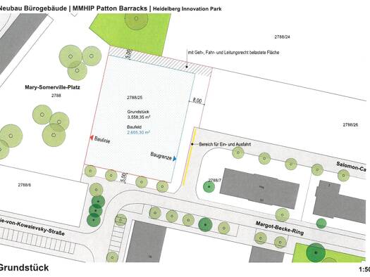 Grundstück zum Kauf provisionsfrei 490 € 3.558 m² Grundstück Salomon-Caloi-Straße Kirchheim Heidelberg 69124