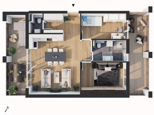 Wohnung zum Kauf - Erstbezug provisionsfrei 465.000 € 3 Zimmer 70,9 m² 2. Geschoss Franz-Prantl-Park 2 Jenbach 6200