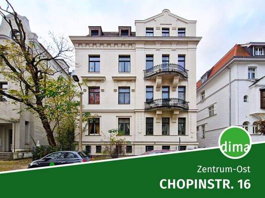 Wohnung zur Miete 1.100 € 2 Zimmer 68,3 m² 2. Geschoss frei ab sofort Chopinstraße 16 Zentrum-Ost Leipzig 04103