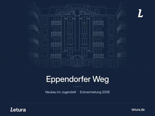 Wohnung zur Miete - Erstbezug 1.890 € 2 Zimmer 51 m² 2. Geschoss frei ab 01.08.2026 Eppendorfer Weg 272 Hoheluft-Ost Hamburg 20249