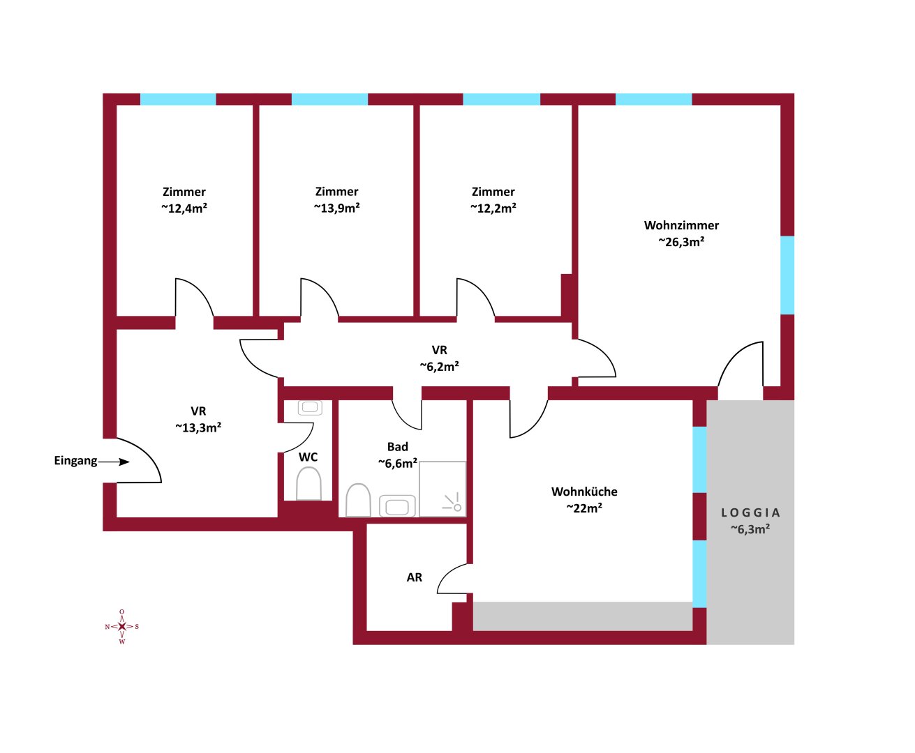 Wohnung zum Kauf 399.000 € 4,5 Zimmer 128,5 m²<br/>Wohnfläche Mödling 2340