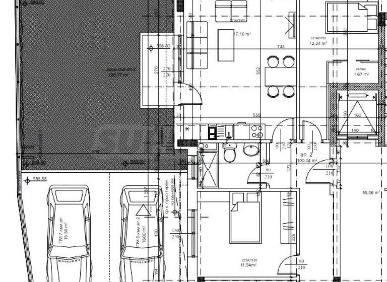 Studio zum Kauf 564.088 € 3 Zimmer 244,2 m² Sofia