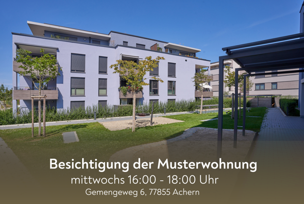Wohnung zum Kauf - Neubau provisionsfrei 383.000 € 3 Zimmer 85,8 m² 1. Geschoss frei ab sofort Glashüttenstr. 7 Achern Achern 77855