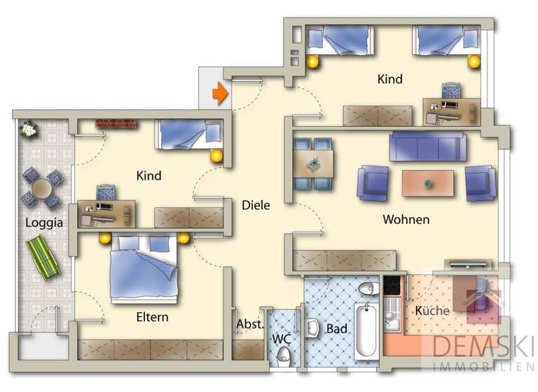 Wohnung zur Miete 1.100 € 4 Zimmer 94 m² Hilden 40723