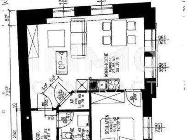 Wohnung zur Miete 442 € 2 Zimmer 49,1 m² frei ab sofort Grabenhof Wels 4600