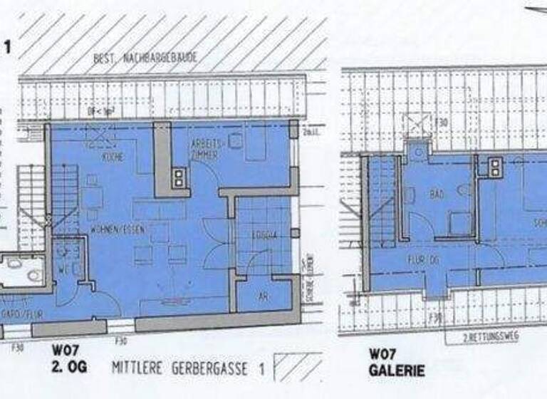 Wohnung zur Miete 875 € 3 Zimmer 81,3 m² 2. Geschoss frei ab 01.06.2026 Mittlere Gerbergasse 1   WE 7 Nördlingen 86720