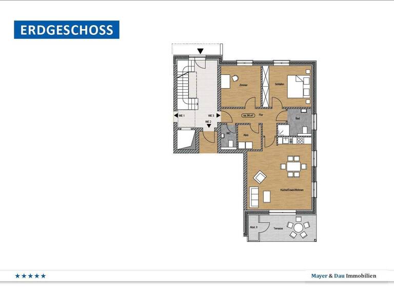 Wohnung zum Kauf 508.140 € 3 Zimmer 94 m² EG Kayhausen Bad Zwischenahn 26160