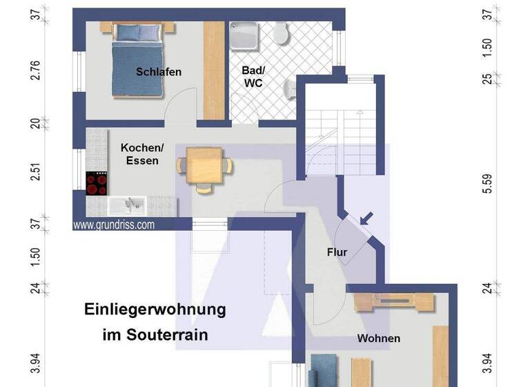 Wohnung zum Kauf 149.000 € 2,5 Zimmer 52 m² Geschoss EG/3 frei ab sofort Am Haldenmoos 15 Altshausen 88361