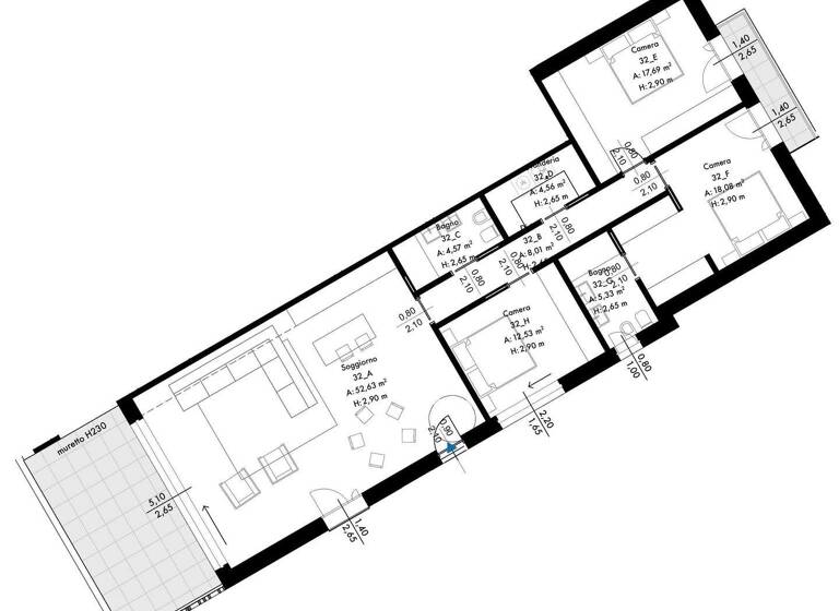 Wohnung zum Kauf - Erstbezug 1.650.000 € 4 Zimmer 181 m² frei ab sofort Desenzano del Garda