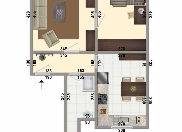 Wohnung zur Miete 265 € 2 Zimmer 48,3 m² 1. Geschoss frei ab 01.05.2026 Neanderstraße 2 Nordhausen 99734