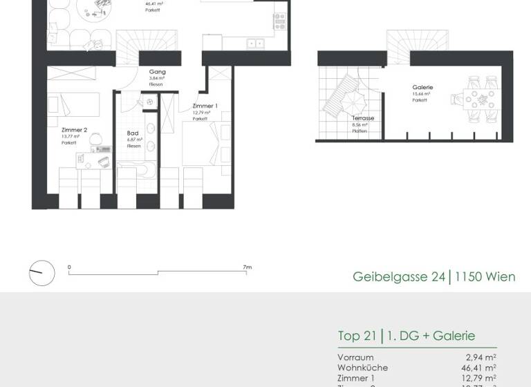 Wohnung zum Kauf 759.000 € 4 Zimmer 103,8 m² 5. Geschoss Geibelgasse 24 Wien 1150