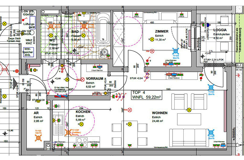 Wohnung zur Miete 655 € 59,2 m²<br/>Wohnfläche Obersulz 123/4 Obersulz 2224