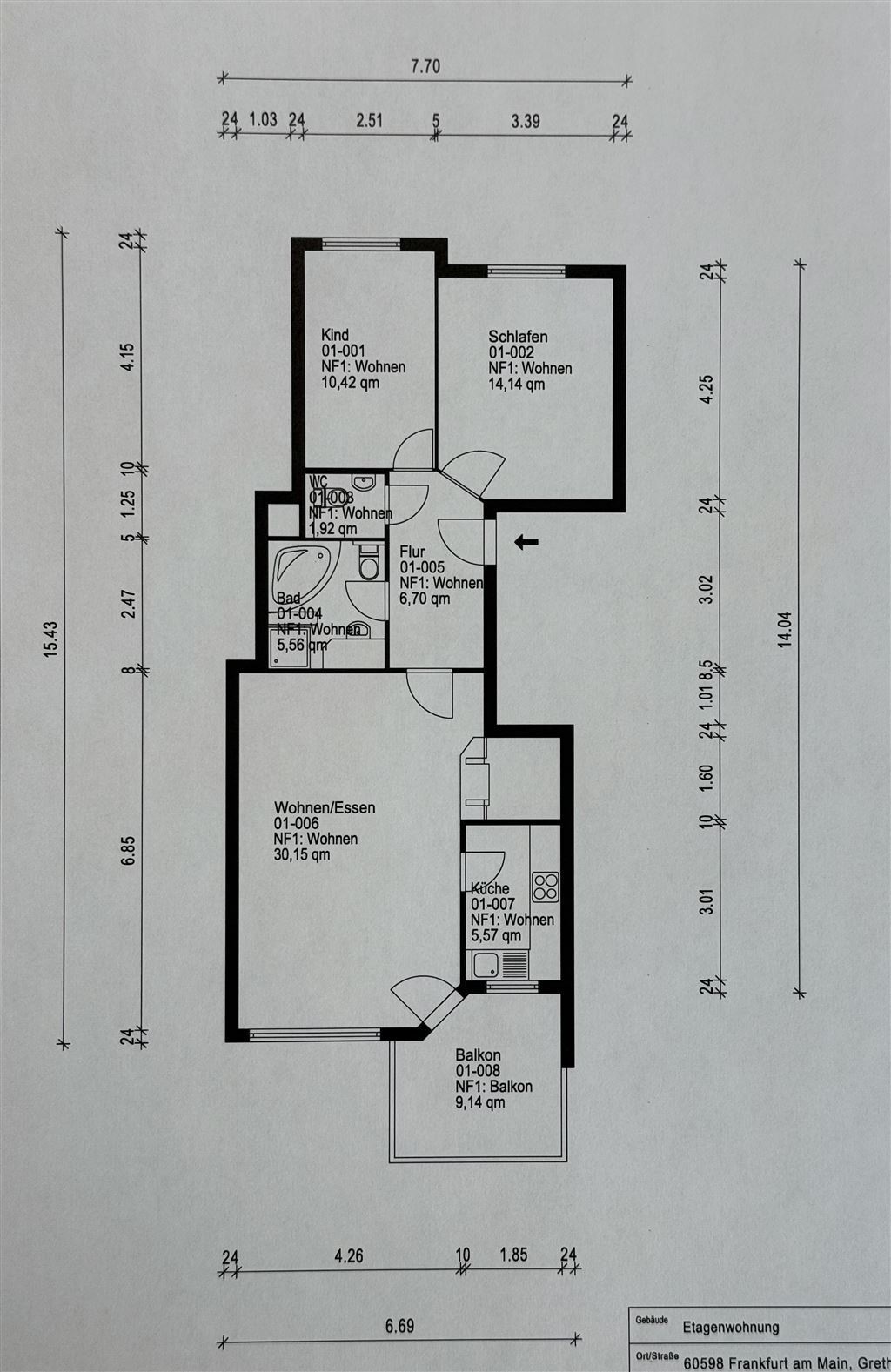 Wohnung zum Kauf 575.000 € 3 Zimmer 79 m²<br/>Wohnfläche 1.<br/>Geschoss Sachsenhausen - Süd Frankfurt 60598