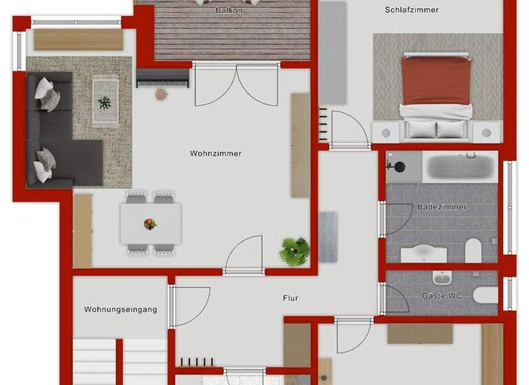 Wohnung zum Kauf 269.000 € 3 Zimmer 86,8 m² 1. Geschoss Bad Wilhelmshöhe Kassel 34131