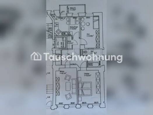 Wohnung zur Miete Tauschwohnung 650 € 3 Zimmer 71 m² EG Volkmarsdorf Leipzig 04315