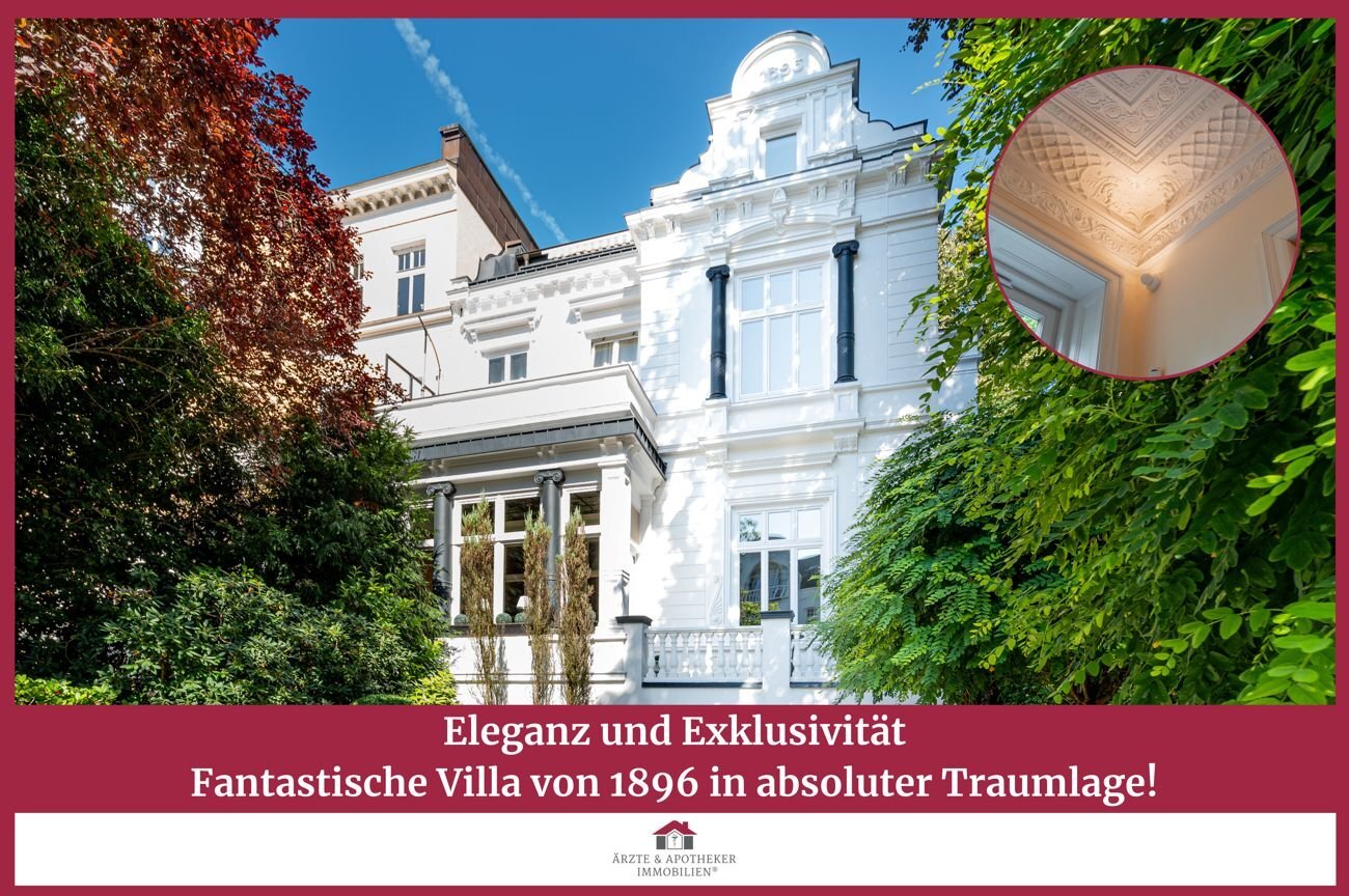 Villa zum Kauf 4.950.000 € 12 Zimmer 420 m²<br/>Wohnfläche 596 m²<br/>Grundstück Uhlenhorst Hamburg 22085