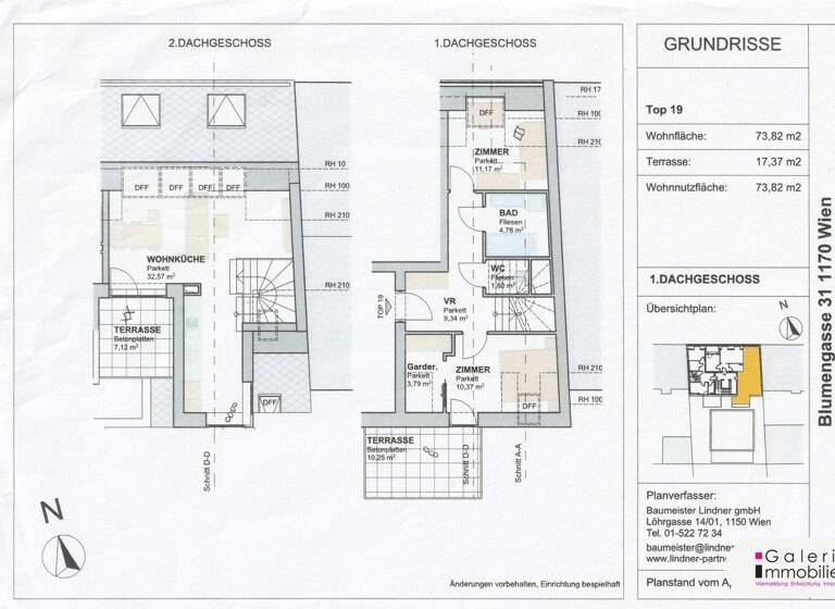 Wohnung zum Kauf - Erstbezug 647.664 € 3 Zimmer 73,8 m² Wien,Hernals 1170