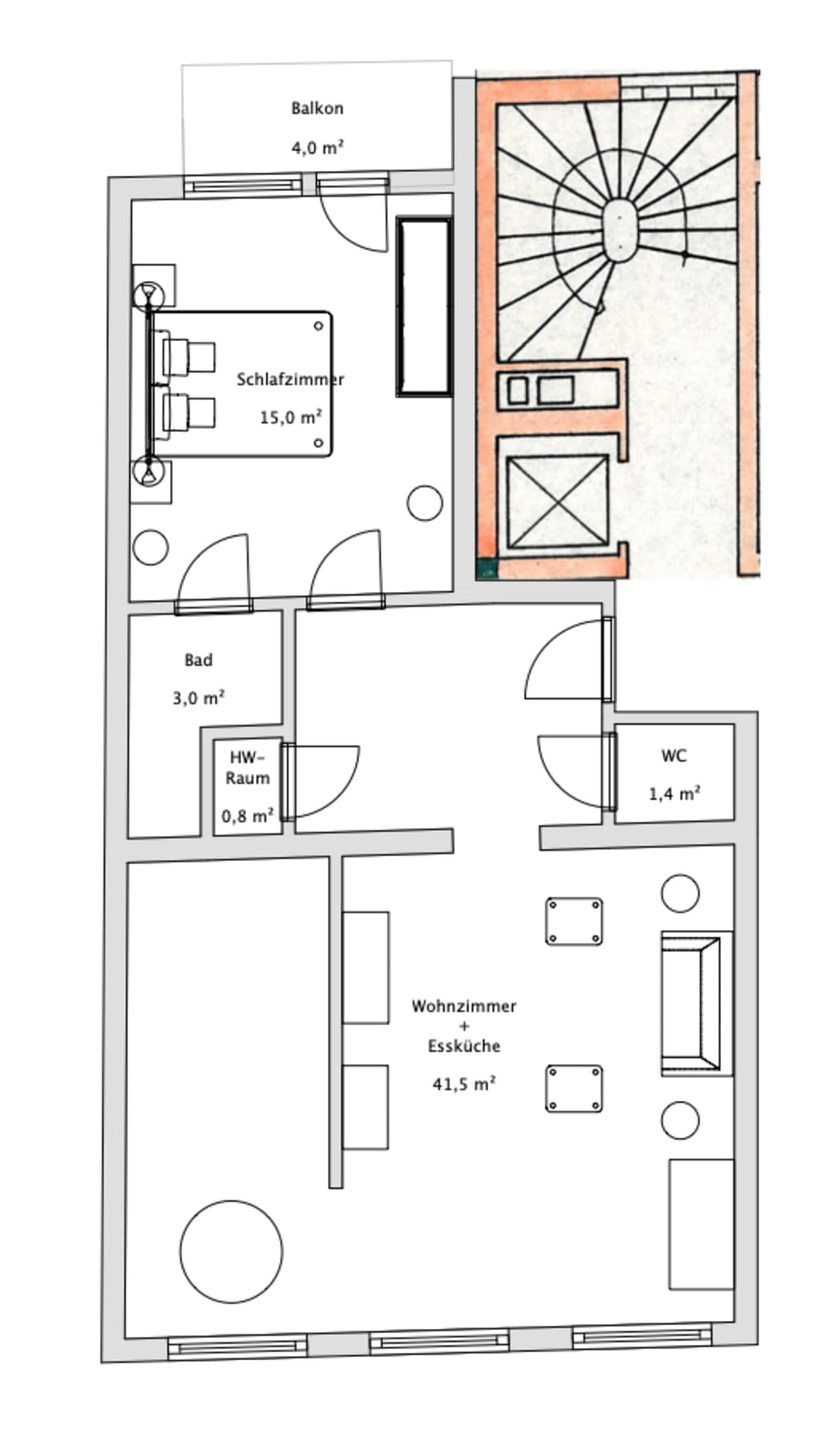 Wohnung zur Miete Wohnen auf Zeit 2.675 € 2 Zimmer 60 m²<br/>Wohnfläche ab sofort<br/>Verfügbarkeit C8 Westliche Oberstadt (A - D) Mannheim 68159