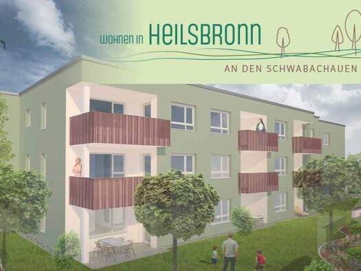 Wohnung zur Miete - Erstbezug 945 € 3 Zimmer 90 m² 1. Geschoss frei ab 01.05.2026 An den Schwabachauen 37 Weiterndorf Heilsbronn 91560