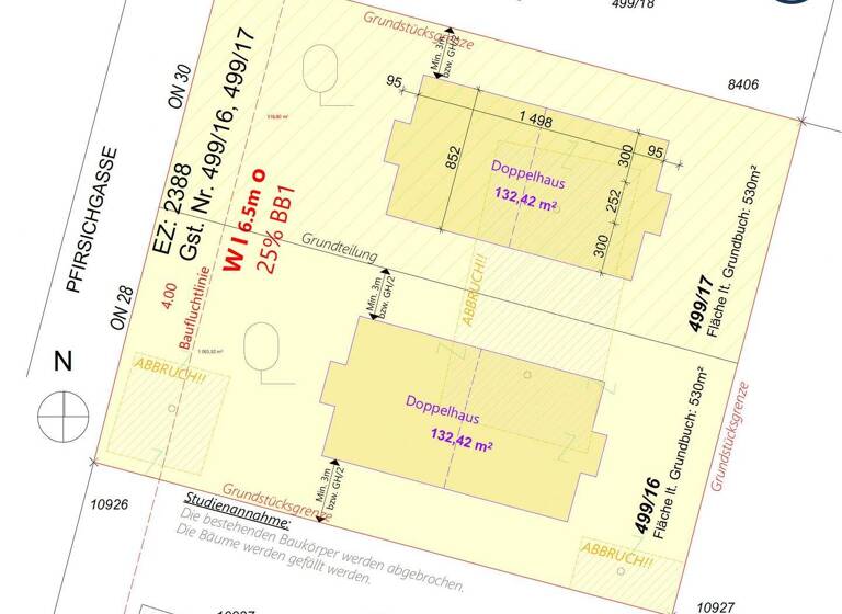 Grundstück zum Kauf 325.000 € 530 m² Grundstück Pfirsichgasse 28 Wien, Donaustadt / Wien 22., Donaustadt 1220