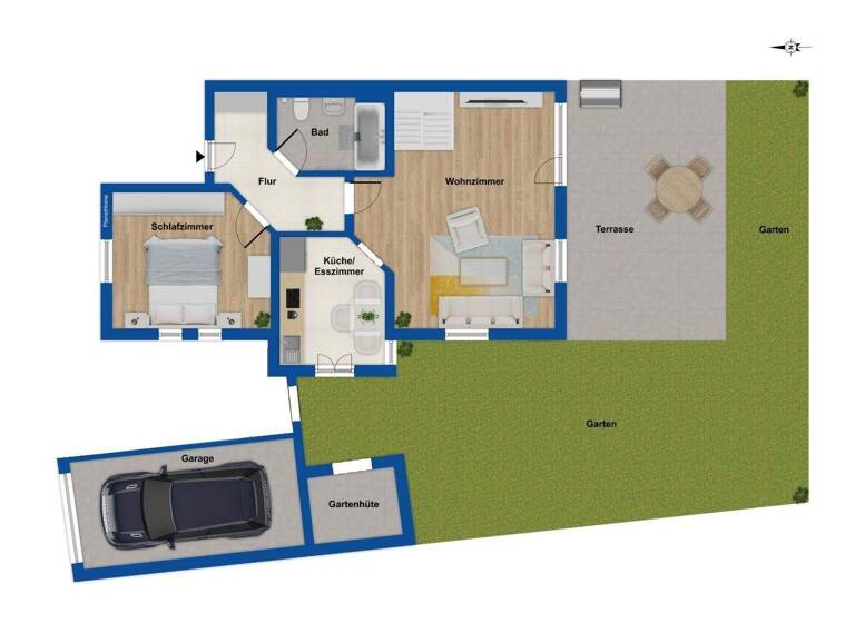 Wohnung zum Kauf 375.000 € 3 Zimmer 62,2 m² EG Schwabhausen 85247