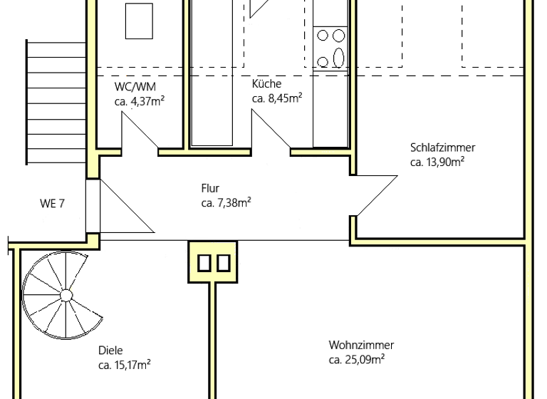 Maisonette zum Kauf 95.000 € 4 Zimmer 101,5 m² 3. Geschoss frei ab 01.07.2026 Altenburg 04600