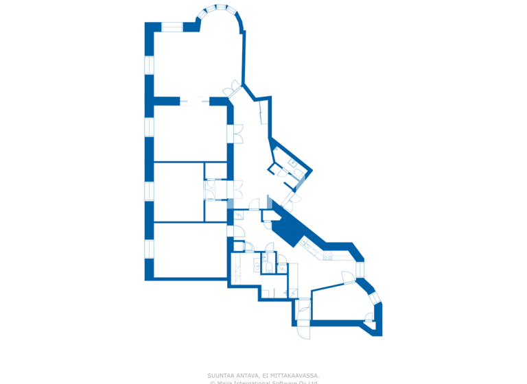 Studio zum Kauf 1.390.000 € 5 Zimmer 164 m² 2. Geschoss Tehtaankatu 12 C Helsinki 00140