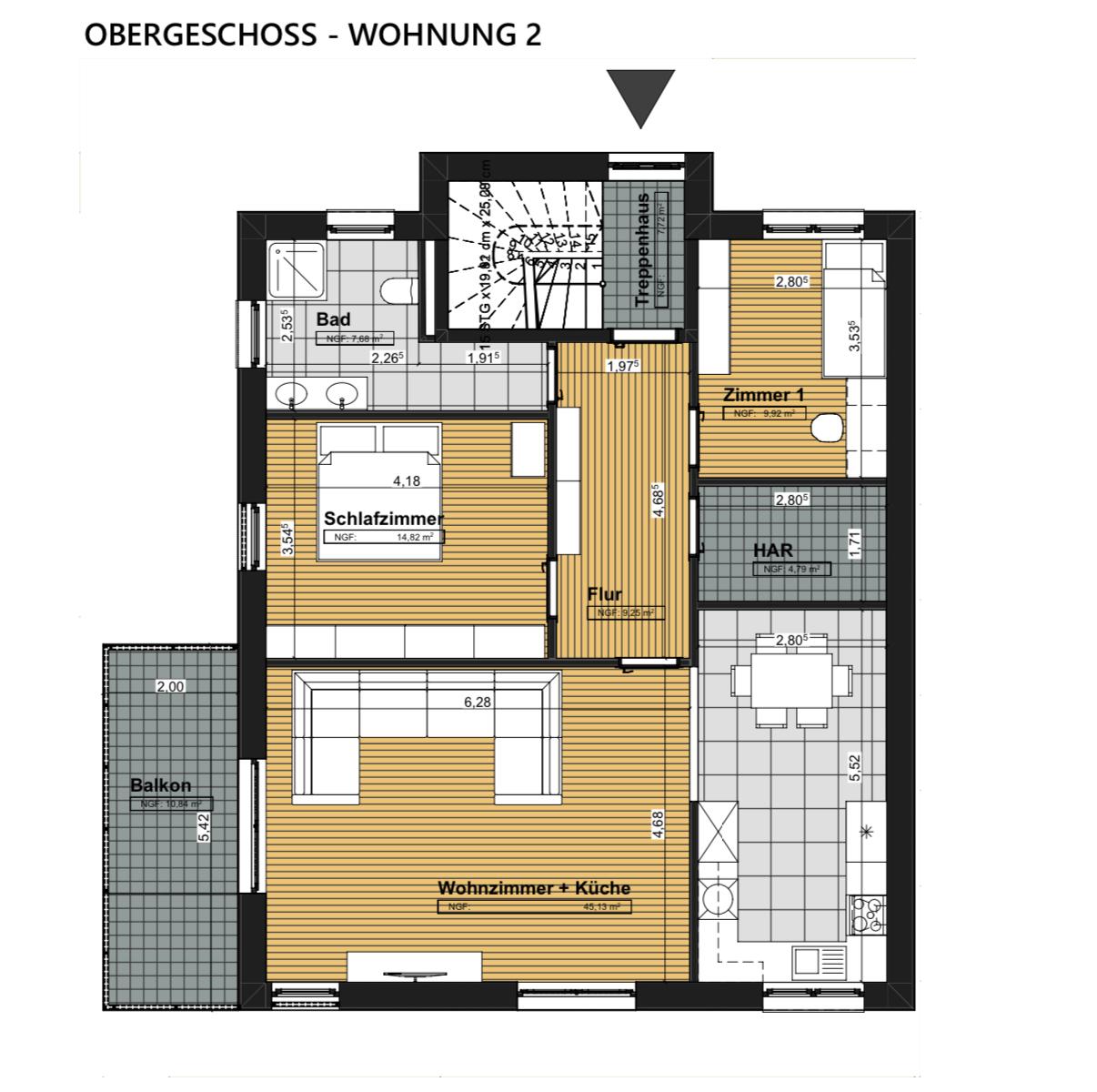 Wohnung zum Kauf 369.500 € 3 Zimmer 97 m²<br/>Wohnfläche 1.<br/>Geschoss Sandershausen Niestetal 34266