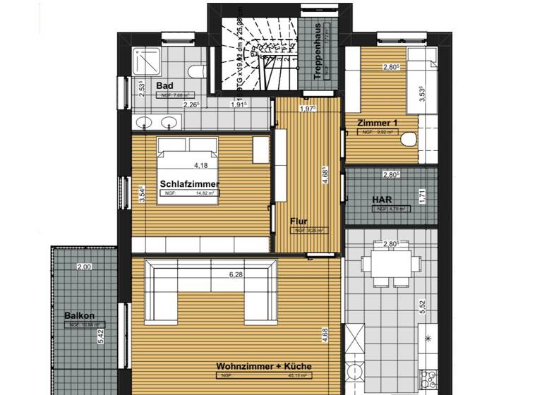 Wohnung zum Kauf 359.500 € 3 Zimmer 97 m²<br/>Wohnfläche 1.<br/>Geschoss Friedriche-Ebert- Str. 82c Sandershausen Niestetal 34266