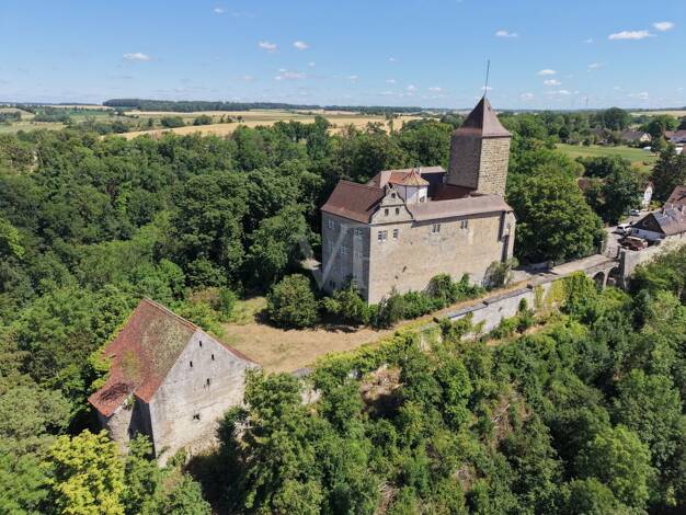 Schloss zur Miete 3.700 € 14 Zimmer 620 m² 2.998 m² Grundstück Hornberg Kirchberg an der Jagst 74592