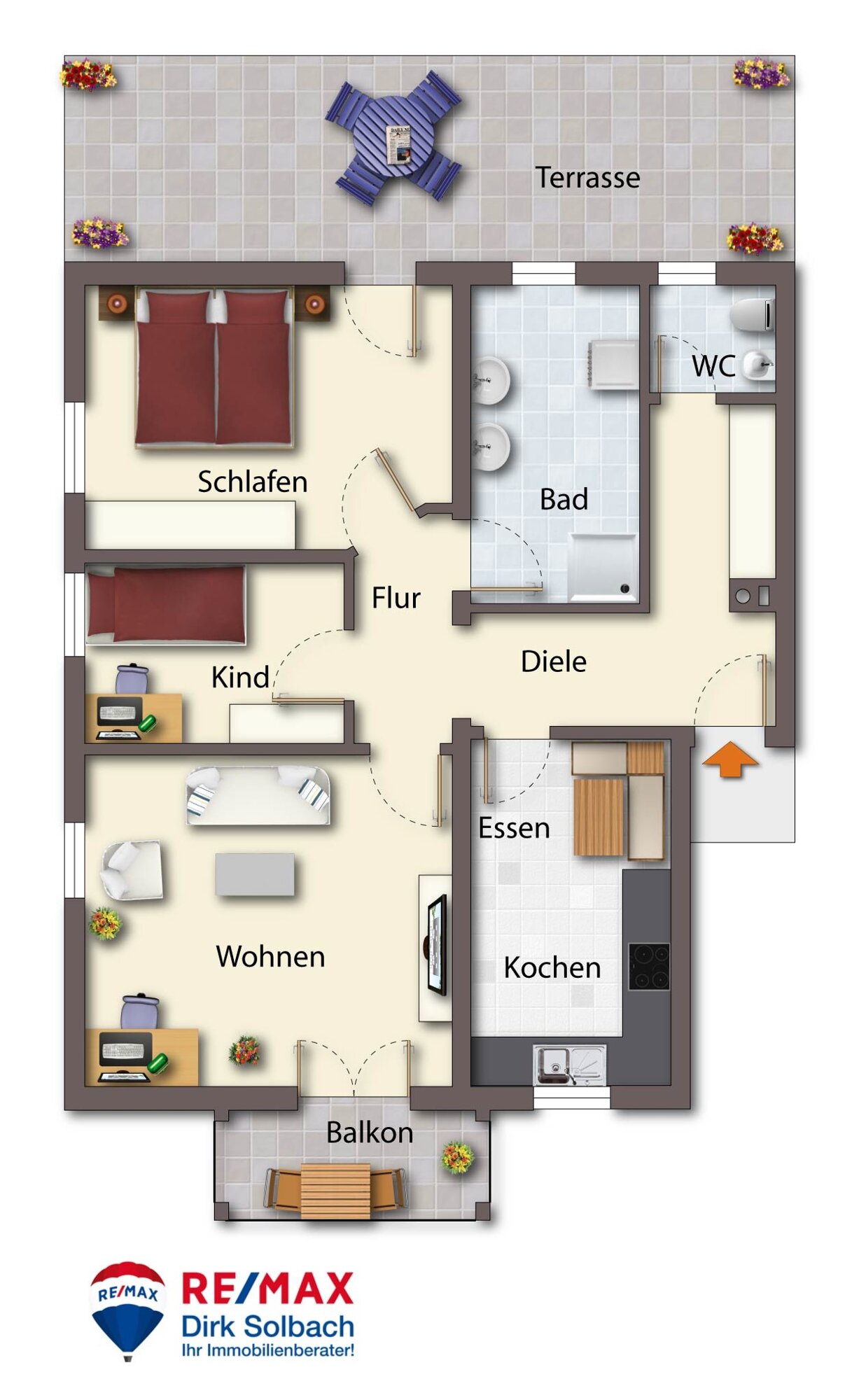 Wohnung zum Kauf 188.000 € 3 Zimmer 82 m²<br/>Wohnfläche Heudorfer Straße 4 Blochingen Mengen 88512