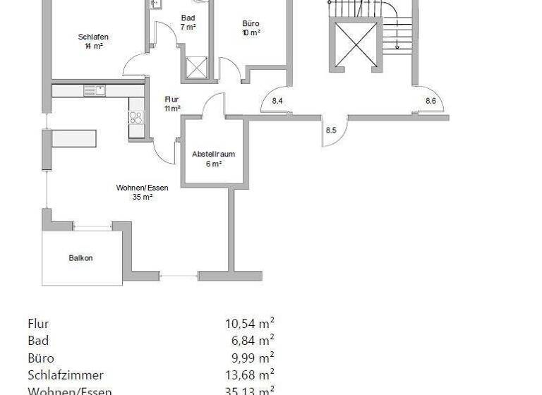 Wohnung zur Miete 934 € 3 Zimmer 77 m² frei ab 01.03.2026 Eixe Peine 31228