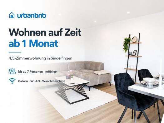 Wohnung zur Miete auf Zeit 2.550 € 4 Zimmer 100 m² frei ab 08.01.2027 Wurmbergstraße Mitte Sindelfingen 71063