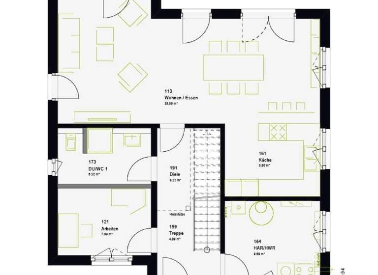 Einfamilienhaus zum Kauf - Erstbezug provisionsfrei 398.000 € 5 Zimmer 160 m² 750 m² Grundstück Gresenhorst 18334