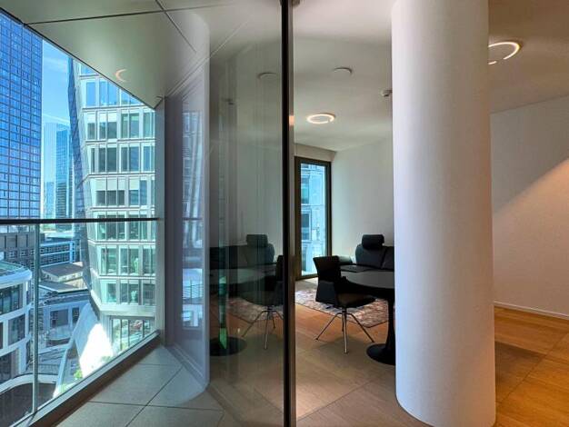 Wohnung zur Miete - Erstbezug 2.500 € 2 Zimmer 56,1 m² 8. Geschoss Innenstadt Frankfurt am Main 60315