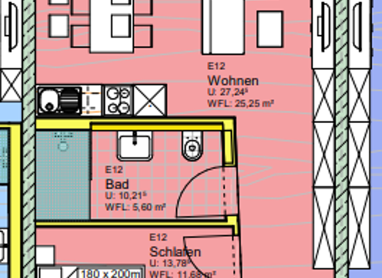 Wohnung zur Miete 620 € 2 Zimmer 47,7 m² 2. Geschoss frei ab 01.06.2026 Schwenningen Villingen-Schwenningen 78054