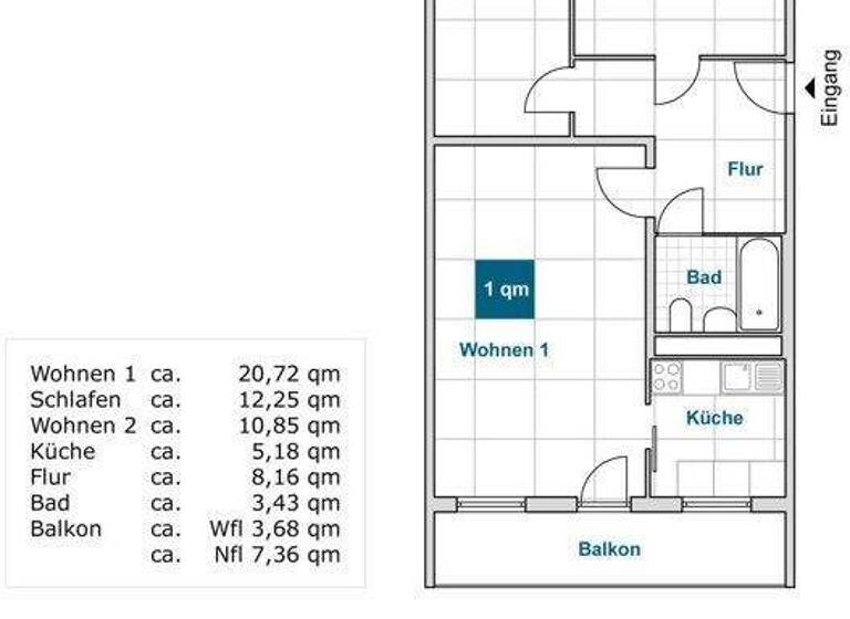 Wohnung zur Miete nur mit Wohnberechtigungsschein 454 € 3 Zimmer 64,3 m² 1. Geschoss frei ab 08.03.2026 Sanddornstr. 11 Gorbitz-Nord/Neu-Omsewitz Dresden 01169
