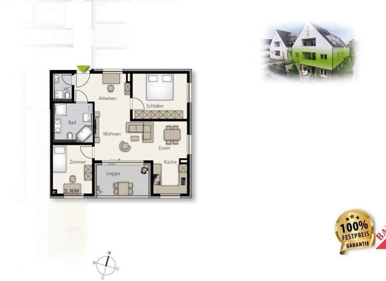 Wohnung zum Kauf - Neubau provisionsfrei 479.000 € 3,5 Zimmer 78 m² Weil im Schönbuch 71093