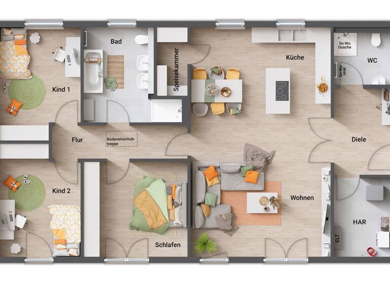 Bungalow zum Kauf provisionsfrei 360.200 € 4 Zimmer 131 m² 660 m² Grundstück Franz-Waldmann-Straße Spremberg 03130