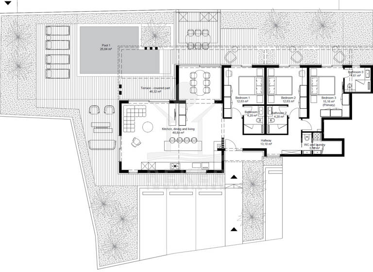 Wohnung zum Kauf - Erstbezug 1.337.700 € 4 Zimmer 289,9 m² EG Zadar 23000