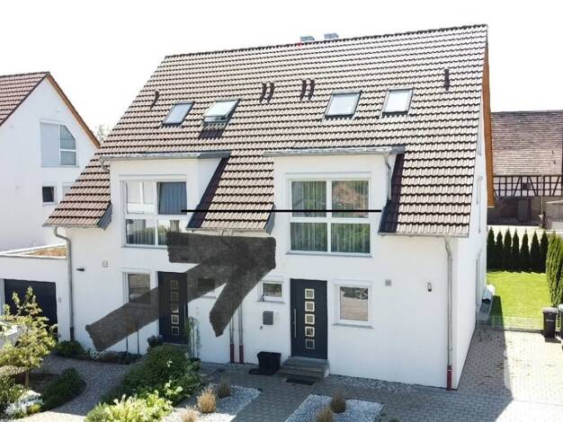 Doppelhaushälfte zum Kauf 539.000 € 5 Zimmer 136,8 m² 233 m² Grundstück Uttenhofen Rosengarten 74538