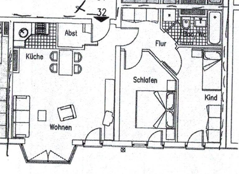 Wohnung zum Kauf 125.000 € 3 Zimmer 60 m² Diemitz Halle (Saale) 06116