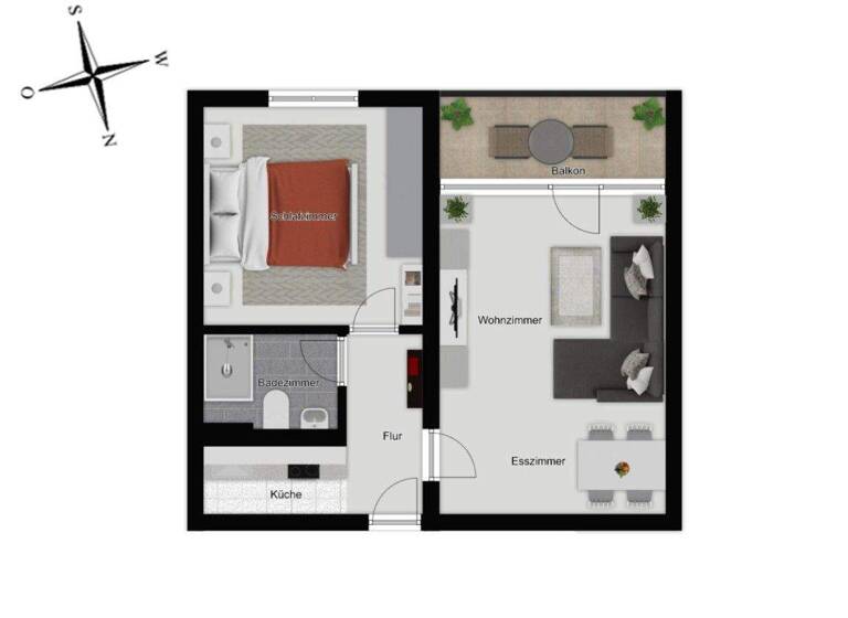 Wohnung zum Kauf 189.000 € 2 Zimmer 59 m² Dudenhofen Rodgau 63110