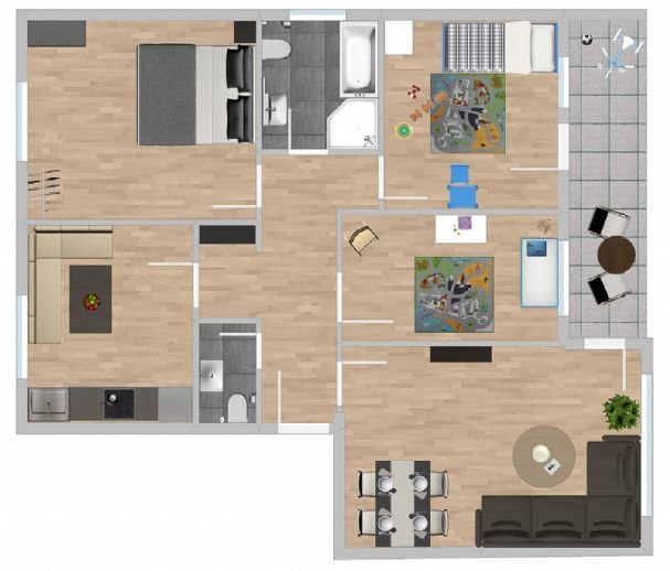 Wohnung zur Miete 1.040 € 4 Zimmer 95 m²<br/>Wohnfläche 2.<br/>Geschoss ab sofort<br/>Verfügbarkeit Kapellengrün 8 Rheinweiler Bad Bellingen 79415