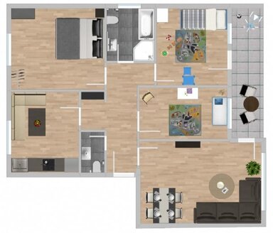 Wohnung zur Miete 1.040 € 4 Zimmer 95 m² 2. Geschoss frei ab sofort Kapellengrün 8 Rheinweiler Bad Bellingen 79415